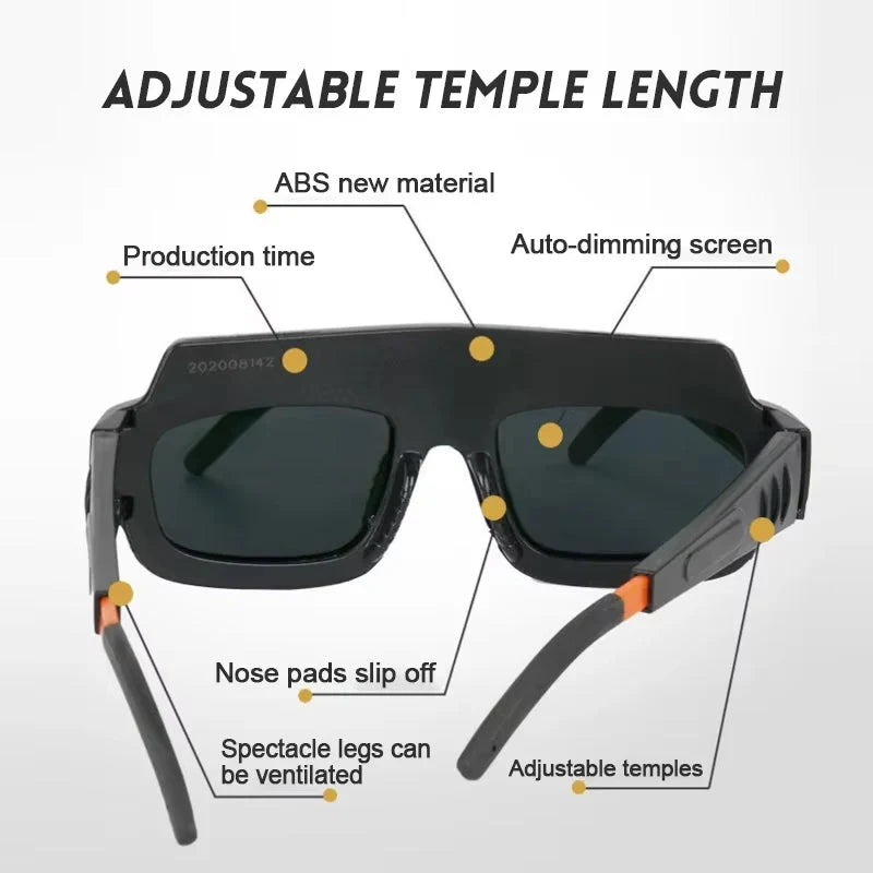 Auto-Darkening Welding Safety Glasses