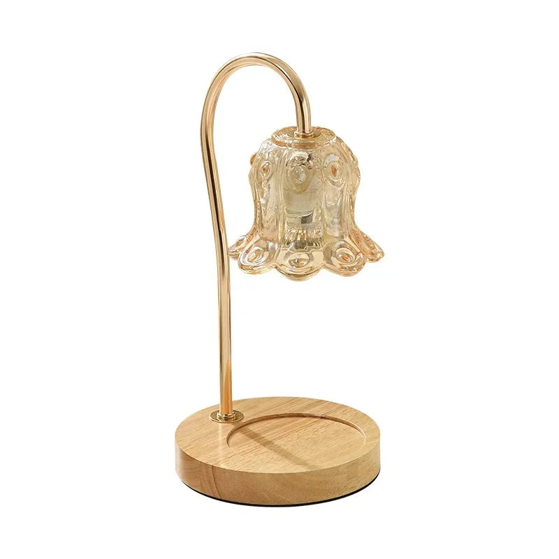 Flower-Shaped Warm Audience Candle Warmer Lamp