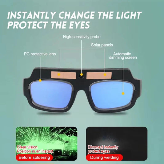 Auto-Darkening Welding Safety Glasses