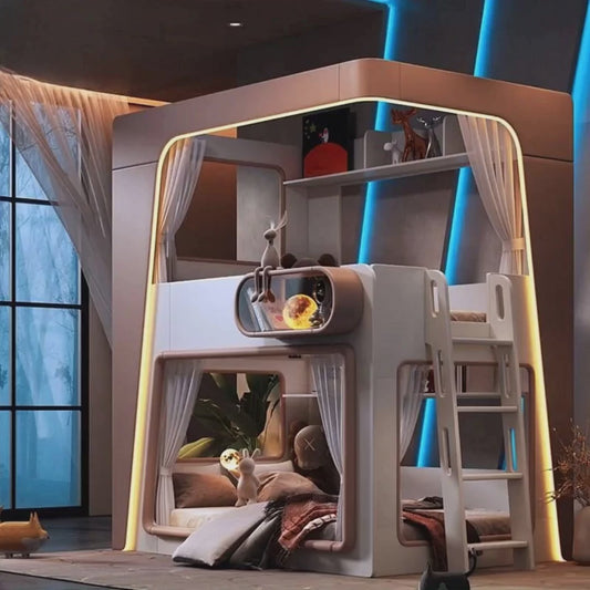 Space Capsule Futuristic Kids Creative Bunk Bed