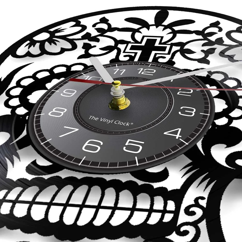 Skull Gothic Wall Clock